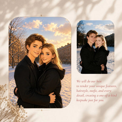 Personalized Heart-Shaped Photo Slate Plaque with Display Stand